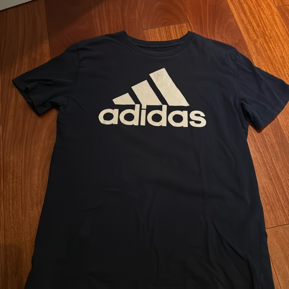 BOYS NAVY ADIDAS TEE